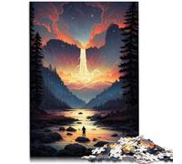 1000 Piece Jigsaws for Adults Puzzle Yellowstone National Park USA Games Toys Gift 26x38cm with Matching Poster and Trivia Sheet