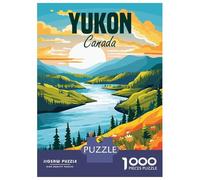 1000 Piece Jigsaws for Adults Puzzle Yukon Canada Teenager Puzzles Brain Teaser Game Enhance Memory Educational Challenge 70x50cm/1000pcs