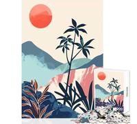 1000 Piece Jigsaws for Adults Puzzle Zen Forest Minimalist Art Jigsaw Puzzles for Adults Precision Cutting Challenging To Complete Brainteaser Family Games (38x52cm)