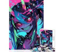 1000 Piece Jigsaws for Adults Red Eyes Toy Wall Decor Gift For Birthdays Impossible Game Artists' Collection, Fine Arts Size 38x52cm