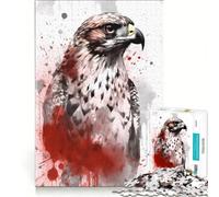 1000 Piece Jigsaws for Adults Red Tailed Hawk Hands-on Game Wall Decoration Suitable for Desktop Decoration 38x52cm