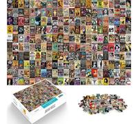 1000 Piece Jigsaws for Adults Retro collage Anspruchsvolles Spiel und Familienspaß Wunschliste mit dem Weihnachtsmann75x50cm