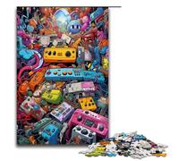 1000 Piece Jigsaws for Adults Retro Gamepad Puzzles Gifts Birthday Present Gifts for for Teenager Age 14 And Up 75x50cm