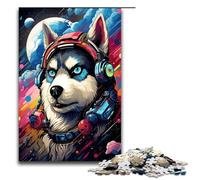 1000 Piece Jigsaws for Adults Robot Husky by of Thick Coloured Cloud Puzzle Challenging Game A Work of Art Suitable for And Teenager 14 And Up 75x50cm