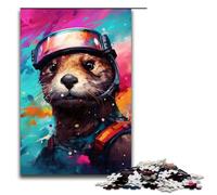 1000 Piece Jigsaws for Adults Robot Otter by of Thick Coloured Cloud Puzzle Challenging Game A Work of Art Suitable for And Teenager 14 And Up 75x50cm
