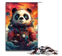 1000 Piece Jigsaws for Adults Robot Panda by of Thick Coloured Cloud Puzzle Challenging Game A Work of Art Suitable for And Teenager 14 And Up 75x50cm