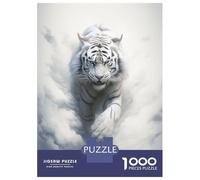 1000 Piece Jigsaws for Adults Running Tiger Adult Jigsaw Puzzle Fun Games But Fun And Humorous Challenging To Complete 38x26cm/1000pcs