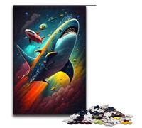 1000 Piece Jigsaws for Adults Shark Wizardry Puzzle Challenging Game A Work of Art Suitable for And Teenager 14 And Up 75x50cm