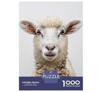1000 Piece Jigsaws for Adults Sheep Face Jigsaws for Adults Brain Teaser Game Analysis And Logic Great Gift for Gaming 52x38cm/1000pcs