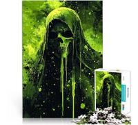 1000 Piece Jigsaws for Adults Skull Grim Reaper Trainieren Sie Ihr Gehirn und Ihre Hände Wanddekoration75x50cm