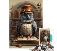 1000 Piece Jigsaws for Adults Smart Steampunk Pigeon Challenging To Complete Stress Reliever Educational Game Suitable for Ages 14 And Up (50x75cm)