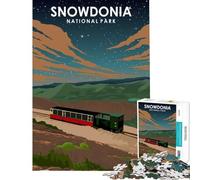 1000 Piece Jigsaws for Adults Snowdonia National Park for Educational Game Challenge Toy for Educational Game Stress Reliever Gifts For Birthdays (Size 75x50cm)