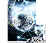 1000 Piece Jigsaws for Adults Soccer Kick Toy Wall Decor Art Work Gift for Educational Game Artists' Collection, Fine Arts Size 50x75cm