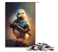 1000 Piece Jigsaws for Adults Soldier Baby Duck Jigsaw Puzzle - Challenging Game A Work of Art Suitable for And Teenager 14 And Up 1000 PCS