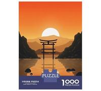 1000 Piece Jigsaws for Adults Soul Soothing Shinto Jigsaws for Adults Brain Teaser Game Analysis And Logic Great Gift for Gaming 38x26cm/1000pcs