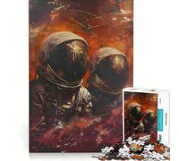 1000 Piece Jigsaws for Adults Space Men in Space, Brain Teaser Game, Challenging To Complete, Enhance Love between Couples 38x52cm