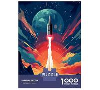 1000 Piece Jigsaws for Adults Space Rocket Blast Off Jigsaws for Adults Brain Teaser Game Analysis And Logic Great Gift for Gaming 70x50cm/1000pcs