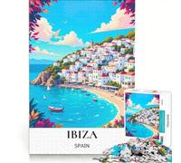 1000 Piece Jigsaws for Adults Spain's Balearic Islands, Brain Teaser Game, Challenging To Complete, Enhance Love between Couples 50x75cm