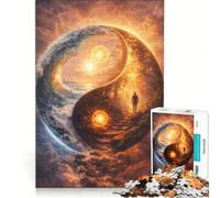 1000 Piece Jigsaws for Adults Spiritual Awakening, Brain Teaser Game, Challenging To Complete, Enhance Love between Couples 38x26cm