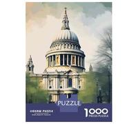 1000 Piece Jigsaws for Adults St Paul's Cathedral London Jigsaw for Adults Relaxing Games But Fun And Humorous Great Gift for Gaming 38x26cm/1000pcs