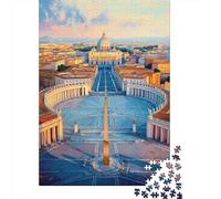 1000 Piece Jigsaws for Adults St. Peter's Basilica in Rome Puzzles for Adults Relax Games Difficult Challenge Birthday Present, Gifts, 52x38cm/1000pcs