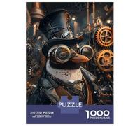 1000 Piece Jigsaws for Adults Steampunk Animal Penguin Jigsaw for Adults Toy Wall Decor Presents for Women Challenging To Complete 38x26cm/1000pcs