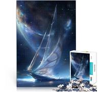 1000 Piece Jigsaws for Adults Stellar Sailboat Interessante Stressreduzierung mit passendem Poster und Quizblatt52x38cm