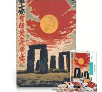 1000 Piece Jigsaws for Adults Stonehenge Wiltshire Dream, Brain Teaser Game, Challenging To Complete, Enhance Love between Couples 50x75cm