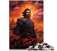 1000 Piece Jigsaws for Adults Sunset Samurai Educational Stress Relief Toy Puzzle 26x38cm is ideal as gifts for the whole family