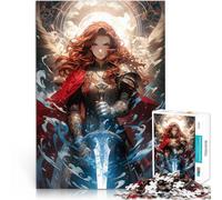1000 Piece Jigsaws for Adults Sword Maiden Anspruchsvolles Spiel und Familienspaß Künstlersammlung, Bildende Kunst75x50cm