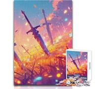 1000 Piece Jigsaws for Adults Swords of The Fallen Relaxing And Calming Indoor Hobby Perfect Precise Fit Leisure Toy Size 50x75cm