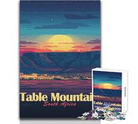 1000 Piece Jigsaws for Adults Table Mountain South Africa Landscape Toy Intellectual Game Analysis And Logic Gift For Birthdays Size 50x75cm