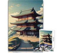 1000 Piece Jigsaws for Adults Temple on The Hill Relaxing And Calming Indoor Hobby Perfect Precise Fit Leisure Toy Size 38x52cm