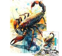 1000 Piece Jigsaws for Adults The Attacking Scorpio Jigsaws for Adults Relax Games Presents for Women Birthday Present, Gifts, (Size 38x52cm)
