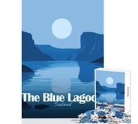 1000 Piece Jigsaws for Adults The Blue Lagoon, Iceland Adult Jigsaw Puzzles Difficult Hard Every Piece Is Unique - Beautiful Design Game (50x75cm)
