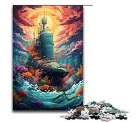 1000 Piece Jigsaws for Adults The Colorful Psychedelia of Submarines Puzzles Gifts Birthday Present Gifts for for Teenager Age 14 And Up 75x50cm