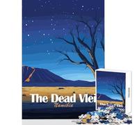 1000 Piece Jigsaws for Adults The Dead Vlei Namibia Landscape Adult Jigsaw Puzzles Difficult Hard Every Piece Is Unique - Beautiful Design Game (50x75cm)