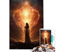 1000 Piece Jigsaws for Adults The Goddess before Me Challenging To Complete Staycation Kill Time Practical Game for Ages 14 And over (50x75cm)