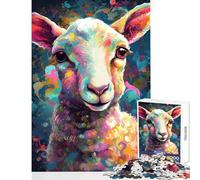 1000 Piece Jigsaws for Adults The Innocent Lamb Educational Game For Family Fun Educational Toy Improving Love between Couples (52X38cm)