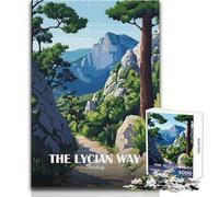 1000 Piece Jigsaws for Adults The Lycian Way, Turkey Toy Intellectual Game Analysis And Logic Gift For Birthdays Size 38x26cm
