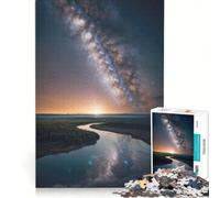 1000 Piece Jigsaws for Adults The Milky Way Galaxy Core Brain Teaser Game Fun at Home Activities Artists' Collection Fine Arts 50x75cm