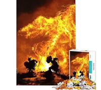 1000 Piece Jigsaws for Adults The Phoenix Fire for Birthday, Chrismas Difficult Challenge Educational Games for And from 14 Years And over (38x52cm)