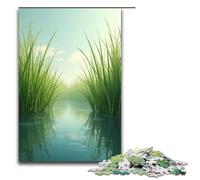 1000 Piece Jigsaws for Adults The Reeds Sway Gently in The Morning Mist Puzzles Gifts Birthday Present Gifts for for Teenager Age 14 And Up 1000 PCS(75x50cm)
