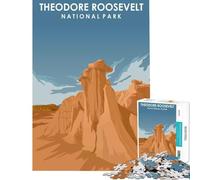 1000 Piece Jigsaws for Adults Theodore Roosevelt Park for Educational Game Challenge Toy for Educational Game Stress Reliever Gifts For Birthdays (Size 38x52cm)