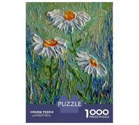 1000 Piece Jigsaws for Adults Three Daisies Jigsaws for Adults Brain Teaser Game Analysis And Logic Great Gift for Gaming 52x38cm/1000pcs