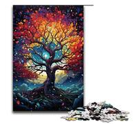 1000 Piece Jigsaws for Adults Tree of Wisdom colorful Puzzle Challenging Game A Work of Art Suitable for And Teenager 14 And Up 75x50cm