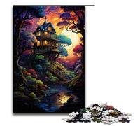 1000 Piece Jigsaws for Adults Treehouse in the woods Puzzles Gifts Birthday Present Gifts for for Teenager Age 14 And Up 75x50cm