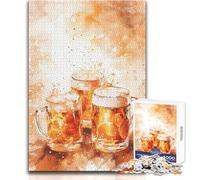 1000 Piece Jigsaws for Adults Triple Beer Bonanza Relaxing And Calming Indoor Hobby Perfect Precise Fit Leisure Toy Size 50x75cm