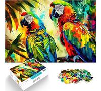 1000 Piece Jigsaws for Adults Tropical Parrots 1 Help the brain exercise addictive toys to cultivate patience A Work of Art 26x38cm