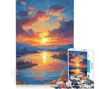 1000 Piece Jigsaws for Adults Twilight Realm, Brain Teaser Game, Challenging To Complete, Enhance Love between Couples 38x52cm